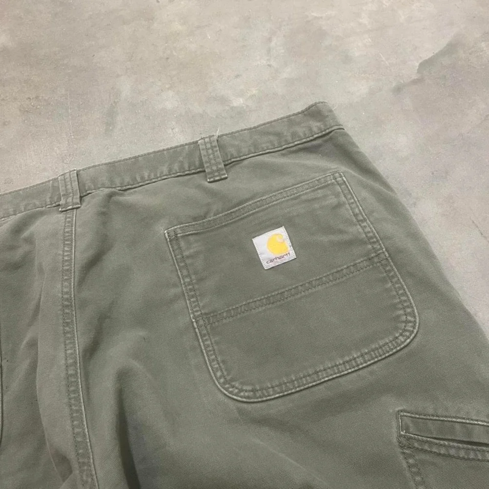 Carhartt‎ moss green men's double knee carpenter pants outdoors workwear 44